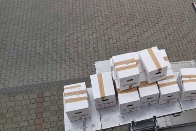 Behördenumzug in Wilsdruff mit einem Möbellift